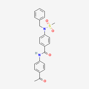 N-(4-acetylphenyl)-4-[benzyl(methylsulfonyl)amino]benzamide