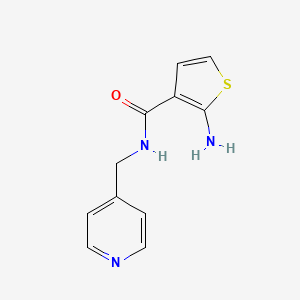 molecular formula C11H11N3OS B6040364 2-amino-N-(4-pyridinylmethyl)-3-thiophenecarboxamide CAS No. 590376-49-1