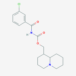 octahydro-2H-quinolizin-1-ylmethyl (3-chlorobenzoyl)carbamate