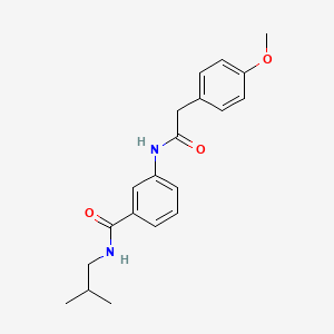 molecular formula C20H24N2O3 B6040389 N-isobutyl-3-{[(4-methoxyphenyl)acetyl]amino}benzamide 