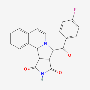 8-(4-fluorobenzoyl)-11a,11b-dihydro-8H-pyrrolo[3',4':3,4]pyrrolo[2,1-a]isoquinoline-9,11(8aH,10H)-dione