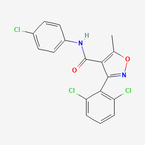 N-(4-chlorophenyl)-3-(2,6-dichlorophenyl)-5-methyl-4-isoxazolecarboxamide