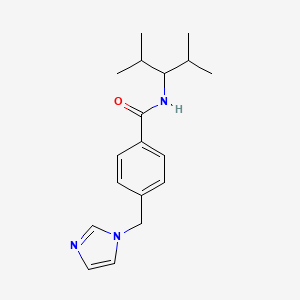 4-(1H-imidazol-1-ylmethyl)-N-(1-isopropyl-2-methylpropyl)benzamide