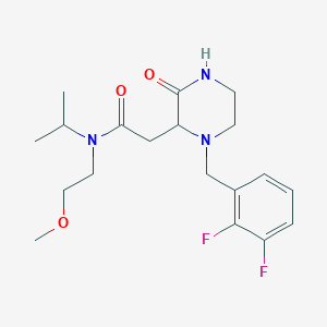 2-[1-(2,3-difluorobenzyl)-3-oxo-2-piperazinyl]-N-isopropyl-N-(2-methoxyethyl)acetamide