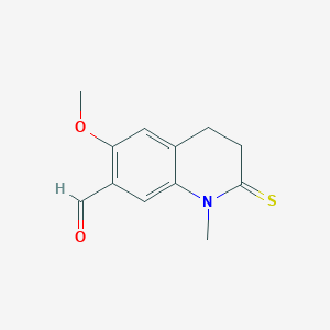 6-Methoxy-1-methyl-2-thioxo-1,2,3,4-tetrahydro-7-quinolinecarbaldehyde