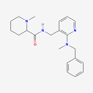 N-({2-[benzyl(methyl)amino]-3-pyridinyl}methyl)-1-methyl-2-piperidinecarboxamide