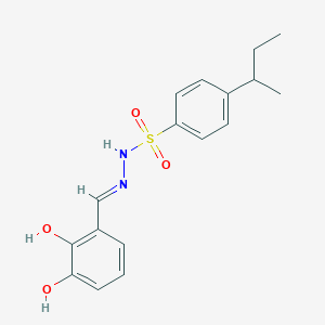 molecular formula C17H20N2O4S B6040556 4-sec-butyl-N'-(2,3-dihydroxybenzylidene)benzenesulfonohydrazide 