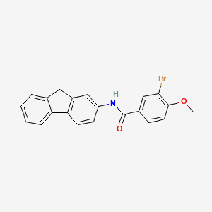 molecular formula C21H16BrNO2 B6040581 3-bromo-N-9H-fluoren-2-yl-4-methoxybenzamide 
