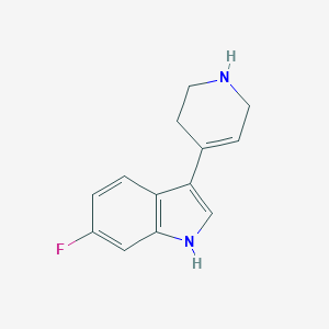 molecular formula C13H13FN2 B060406 6-氟-3-(1,2,3,6-四氢吡啶-4-基)-1H-吲哚 CAS No. 180161-14-2