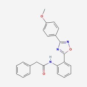 N-{2-[3-(4-methoxyphenyl)-1,2,4-oxadiazol-5-yl]phenyl}-2-phenylacetamide