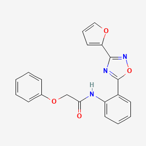 N-{2-[3-(2-furyl)-1,2,4-oxadiazol-5-yl]phenyl}-2-phenoxyacetamide