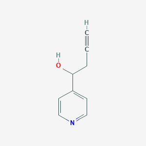 molecular formula C9H9NO B060407 1-(4-Pyridyl)-3-butyn-1-ol CAS No. 184827-11-0