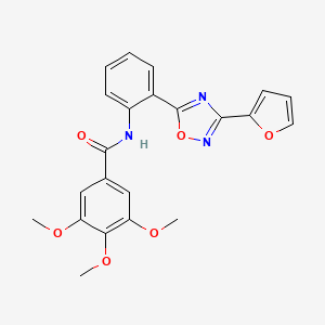 N-{2-[3-(2-furyl)-1,2,4-oxadiazol-5-yl]phenyl}-3,4,5-trimethoxybenzamide