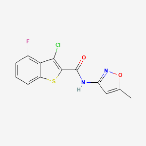 3-chloro-4-fluoro-N-(5-methyl-3-isoxazolyl)-1-benzothiophene-2-carboxamide