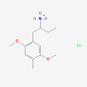 molecular formula C13H22ClNO2 B6040767 [1-(2,5-dimethoxy-4-methylbenzyl)propyl]amine hydrochloride 