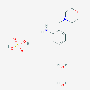 molecular formula C11H22N2O7S B6040818 [2-(4-morpholinylmethyl)phenyl]amine sulfate dihydrate 