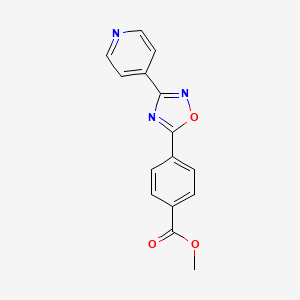 molecular formula C15H11N3O3 B6040832 methyl 4-[3-(4-pyridinyl)-1,2,4-oxadiazol-5-yl]benzoate 