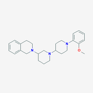molecular formula C26H35N3O B6040896 3-(3,4-dihydro-2(1H)-isoquinolinyl)-1'-(2-methoxyphenyl)-1,4'-bipiperidine 