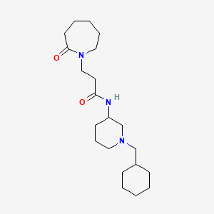 N-[1-(cyclohexylmethyl)-3-piperidinyl]-3-(2-oxo-1-azepanyl)propanamide