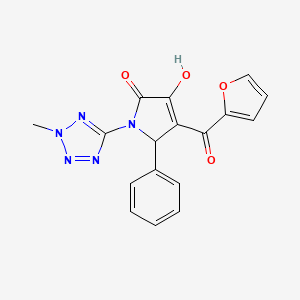 4-(2-furoyl)-3-hydroxy-1-(2-methyl-2H-tetrazol-5-yl)-5-phenyl-1,5-dihydro-2H-pyrrol-2-one