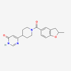 molecular formula C19H21N3O3 B6040928 6-{1-[(2-methyl-2,3-dihydro-1-benzofuran-5-yl)carbonyl]piperidin-4-yl}pyrimidin-4(3H)-one 