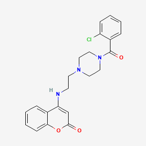 4-({2-[4-(2-chlorobenzoyl)-1-piperazinyl]ethyl}amino)-2H-chromen-2-one