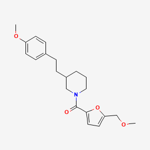 1-[5-(methoxymethyl)-2-furoyl]-3-[2-(4-methoxyphenyl)ethyl]piperidine