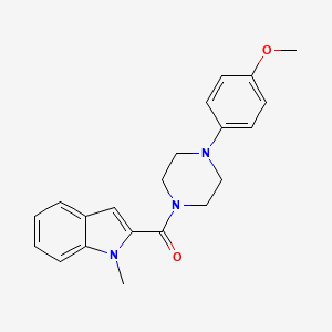 molecular formula C21H23N3O2 B6040941 2-{[4-(4-methoxyphenyl)-1-piperazinyl]carbonyl}-1-methyl-1H-indole 