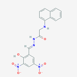 N'-(2-hydroxy-3,5-dinitrobenzylidene)-2-(1-naphthylamino)acetohydrazide