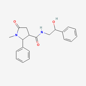 N-(2-hydroxy-2-phenylethyl)-1-methyl-5-oxo-2-phenyl-3-pyrrolidinecarboxamide