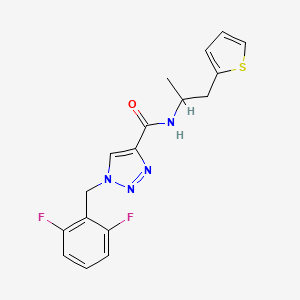 1-(2,6-difluorobenzyl)-N-[1-methyl-2-(2-thienyl)ethyl]-1H-1,2,3-triazole-4-carboxamide