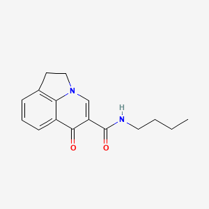 molecular formula C16H18N2O2 B6041062 N-butyl-6-oxo-1,2-dihydro-6H-pyrrolo[3,2,1-ij]quinoline-5-carboxamide 