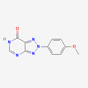 molecular formula C11H9N5O2 B6041116 2-(4-methoxyphenyl)-2,6-dihydro-7H-[1,2,3]triazolo[4,5-d]pyrimidin-7-one 