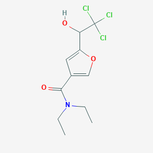 N,N-diethyl-5-(2,2,2-trichloro-1-hydroxyethyl)-3-furamide