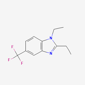 molecular formula C12H13F3N2 B6041138 1,2-diethyl-5-(trifluoromethyl)-1H-benzimidazole 