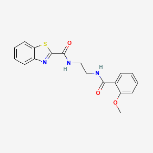 N-{2-[(2-methoxybenzoyl)amino]ethyl}-1,3-benzothiazole-2-carboxamide