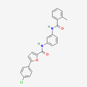 molecular formula C25H19ClN2O3 B6041148 5-(4-chlorophenyl)-N-{3-[(2-methylbenzoyl)amino]phenyl}-2-furamide 
