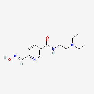 molecular formula C13H20N4O2 B6041174 N-[2-(diethylamino)ethyl]-6-[(hydroxyimino)methyl]nicotinamide 