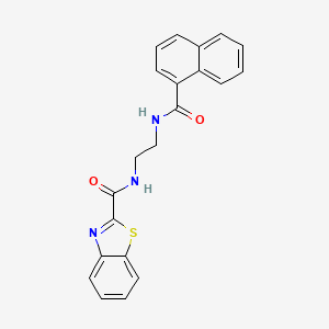 N-[2-(1-naphthoylamino)ethyl]-1,3-benzothiazole-2-carboxamide
