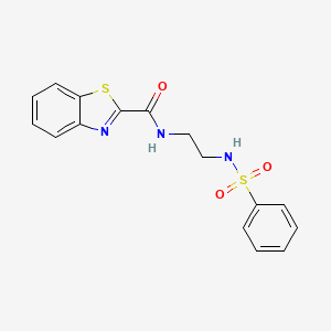 N-{2-[(phenylsulfonyl)amino]ethyl}-1,3-benzothiazole-2-carboxamide