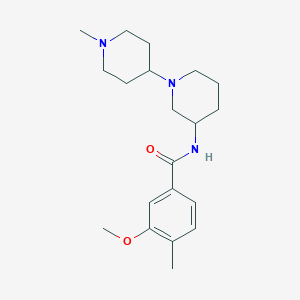 molecular formula C20H31N3O2 B6041217 3-methoxy-4-methyl-N-(1'-methyl-1,4'-bipiperidin-3-yl)benzamide 