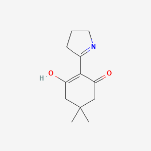 molecular formula C12H17NO2 B6041249 5,5-dimethyl-2-pyrrolidin-2-ylidenecyclohexane-1,3-dione CAS No. 62686-83-3