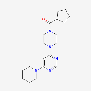 4-[4-(cyclopentylcarbonyl)-1-piperazinyl]-6-(1-piperidinyl)pyrimidine