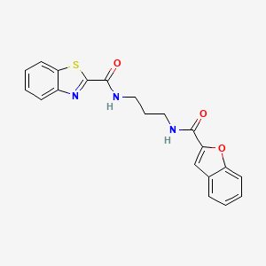 N-{3-[(1-benzofuran-2-ylcarbonyl)amino]propyl}-1,3-benzothiazole-2-carboxamide