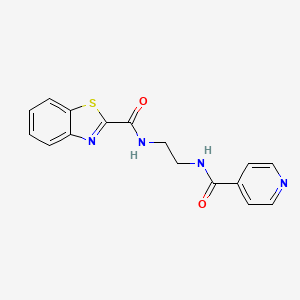 N-[2-(isonicotinoylamino)ethyl]-1,3-benzothiazole-2-carboxamide