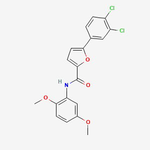 molecular formula C19H15Cl2NO4 B6041280 5-(3,4-dichlorophenyl)-N-(2,5-dimethoxyphenyl)-2-furamide 
