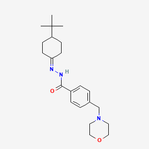 molecular formula C22H33N3O2 B6041293 N'-(4-tert-butylcyclohexylidene)-4-(4-morpholinylmethyl)benzohydrazide 