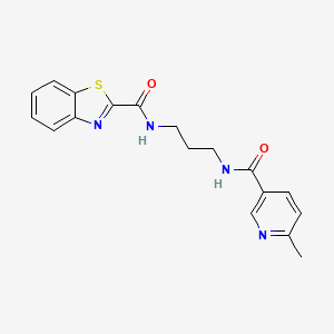 N-(3-{[(6-methyl-3-pyridinyl)carbonyl]amino}propyl)-1,3-benzothiazole-2-carboxamide