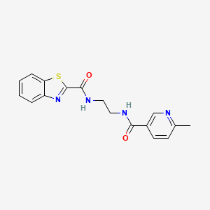 N-(2-{[(6-methyl-3-pyridinyl)carbonyl]amino}ethyl)-1,3-benzothiazole-2-carboxamide