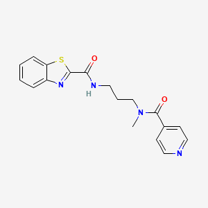 N-{3-[isonicotinoyl(methyl)amino]propyl}-1,3-benzothiazole-2-carboxamide
